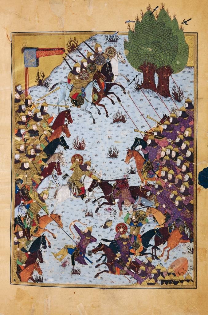 Baysonghori_Shahnameh_battle-scene